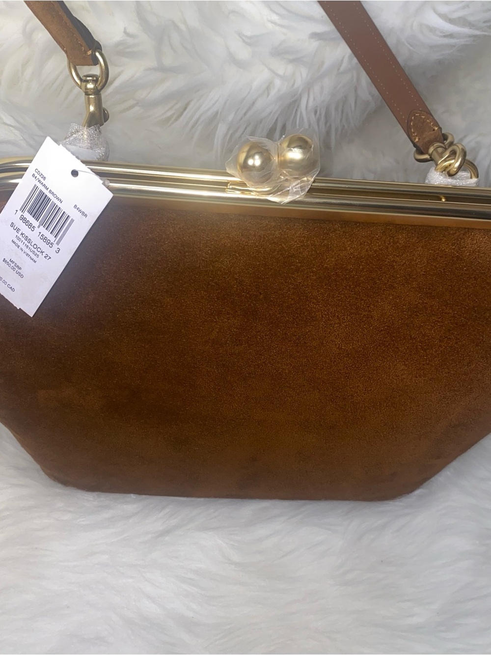 Coach 🤎  Kisslock Frame Bag 27 New with tags 🏷️ - Picture 3 of 16